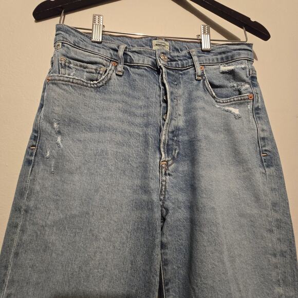 Citizens Of Humanity Olivia Jeans Womens Sz 25 High Rise Slim Ankle Distressed - Picture 2 of 16